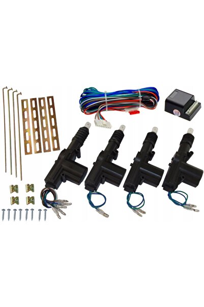 VERTEX Set actuatoare închidere centralizată NOXON pentru 4 uși 12V 5KG ALBASTRU