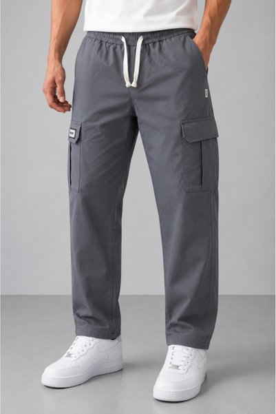 AİR FİT Gray Club Pants with Side Pockets