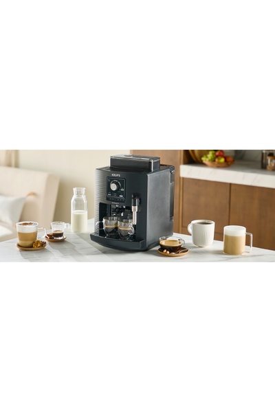 Krups Aparat de cafea sub presiune Intensity Black Coffee cu râșniță
