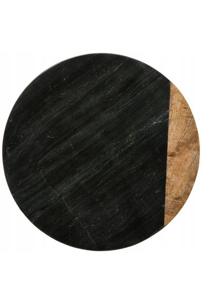 Secret de Gourmet TACA OBROTOWA MARMUROWA CZARNA GEOM HYGGE 30 cm
