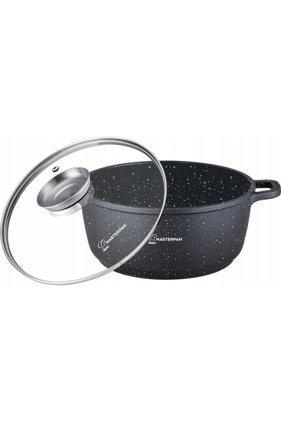 Masterpan Ghiveci de marmură 26 cm. 5.5L cu capac și sistem Aroma Knob