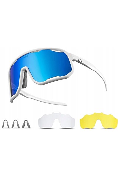 ROCKBROS Ochelari ciclism UV400 polarizați SP351 14210010008 alb/albastru