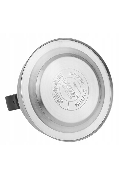 Rossner Fierbător tradițional cu fluier 2,5L Inducție Gaz inox mat