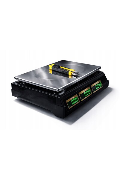 Ondragon Cântar electronic de magazin cu ecran LCD, cu baterie, 40 kg OD4015