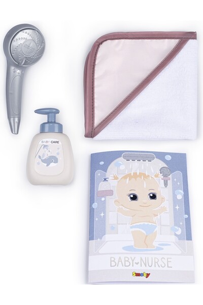 Smoby Set de baie pentru păpuși, cu accesorii de duș și cabină de duș