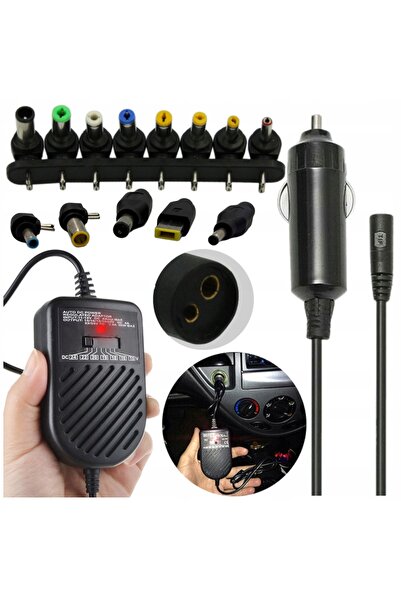 GAT Alimentator auto universal 12V, încărcător laptop 80W, 13 mufe
