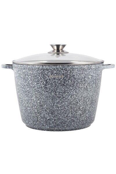 Ofenbach OALĂ DIN GRANIT DE 10 L CU CAPAC DE STICLĂ
