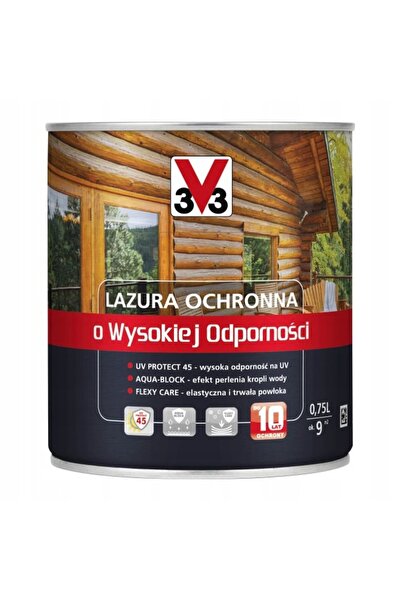 NO BRAND V33 LAZURA 10LAT OCHRONA DE ÎNALTĂ REZISTENȚĂ PENTRU LEMN MAHOGANY 0...