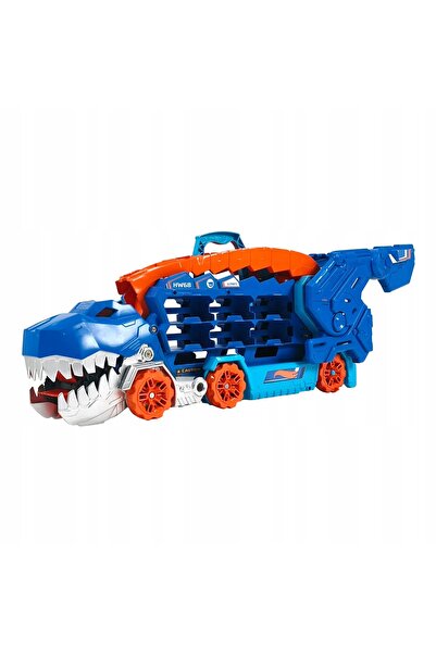 HOT WHEELS SET TRANSPORTATOR MEGA DINOSAURII DIN ORAȘUL MARE, VEHICUL DINOSAU...