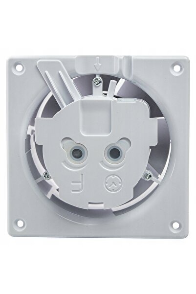 airRoxy Ventilator de baie FI100 de perete-tavan cu lanț și ștecher D-Rim