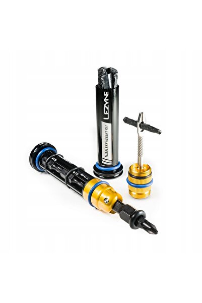 Lezyne Kit de reparații anvelope tubeless, inserție dublă, ascuns în ghidon