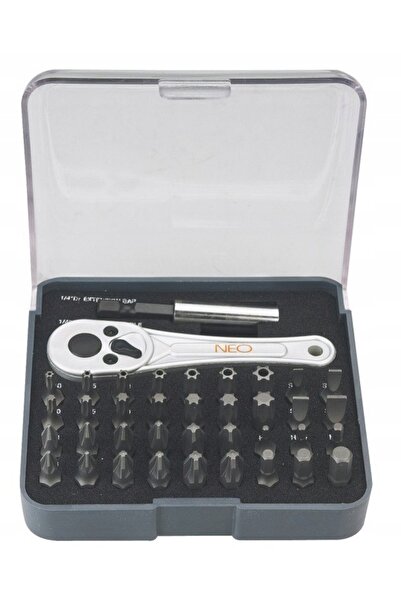 NEO Tools SET BITURI ȘURUBELNIȚĂ 38 BUC. 60HRC + CUTIE 06-105