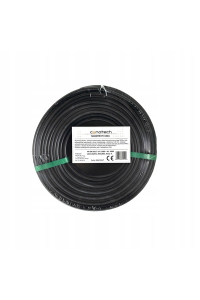 NO BRAND Cablu Antenă RG-6 Tri-shield CU PVC 100m Coaxial de Interior