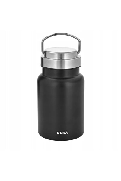 DUKAAN Cutie termică pentru supă 520 ml, neagră, cu mâner pliabil RESA DUKA