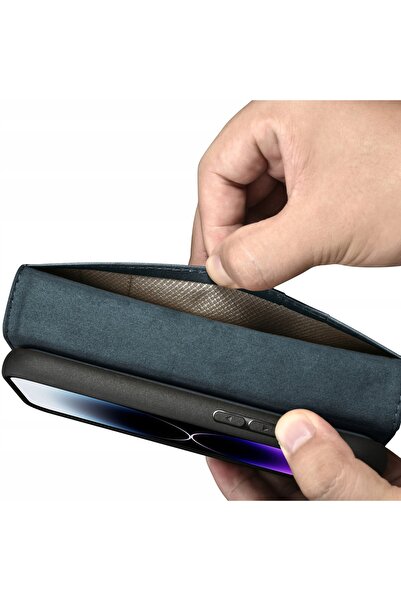 NO BRAND Husă portofel din piele ICARER pentru iPhone 14 Pro 2 în 1 cu protec...