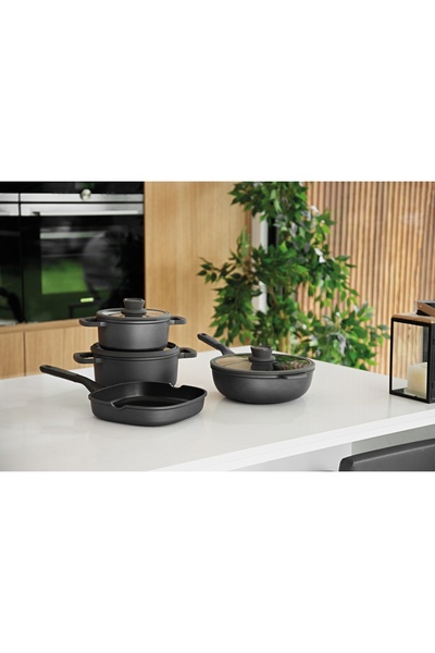 NO BRAND Cratită antiaderentă cu capac BergHOFF Stone+ 20cm 2.7l