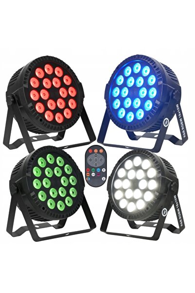 LIGHT4ME Proiector LED PAR pentru scenă, RGBW 18x10W, DMX + Telecomandă
