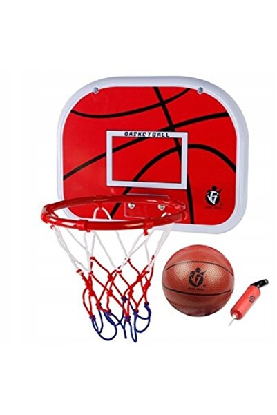 ChRLD Coș de baschet, panou de baschet, set reglabil cu minge, până la 160 cm