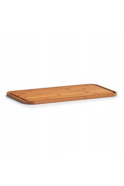 zeller Cutie metalică pentru pâine cu capac din bambus, 31 x 18 x 12.5 CM