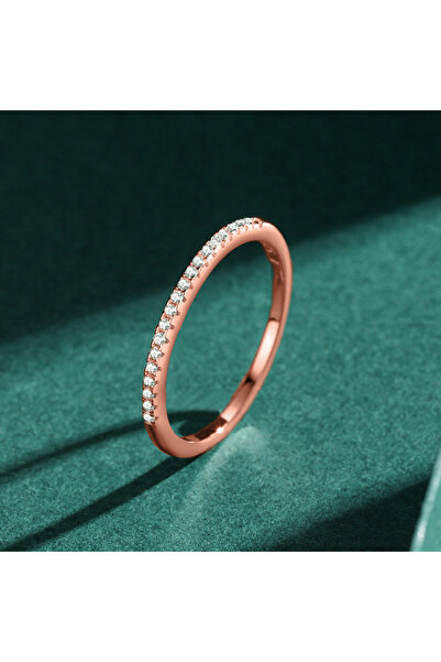 Choice4 6 rose gold color 925 Sterling Silver Simple Elegant Ring for Women W...