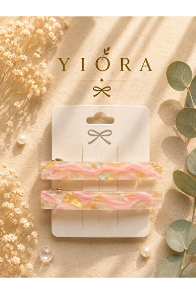 yiora 2 Li Pearlescent/Hologram Premium Series Acetate Automatic Buckle 8.5 cm