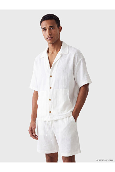 LC Waikiki Lcw Vision Ecru Relax Fit Men's Shirt
