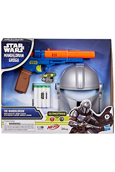 Hasbro Star Wars Mandalorianul și Grogu Setul Blaster și Mască Mandalorian cu...
