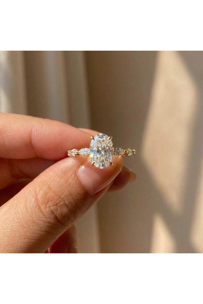 Choice3 6 Gold 925 Sterling Silver Dainty Women Rings Small AAA Cubic Zircon ...