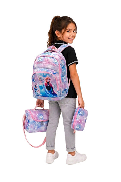 Harmela 3-Piece Set Waterproof Fabric School Bag Lightweight School Backpack ...
