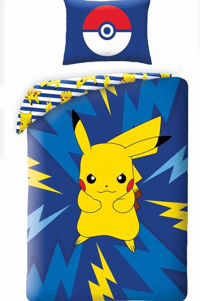 Halantex Lenjerie de pat din bumbac 140x200 Pokemon Pikachu