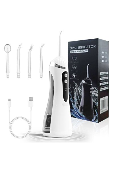 seago Portable Rechargeable Oral Irrigator Water Flosser, 3 Modes IPX7 Waterp...