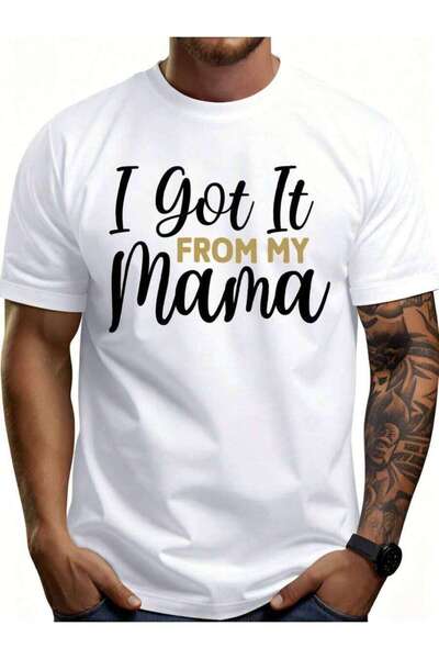 2BIR Men'S% Graphic-Shirt Breathable Soft Lightweight I Got It From My Mama -...