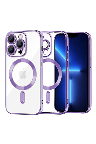 Techsuit Husă pentru iPhone 13 Pro Max, Lux Crystal MagSafe, mov - mov