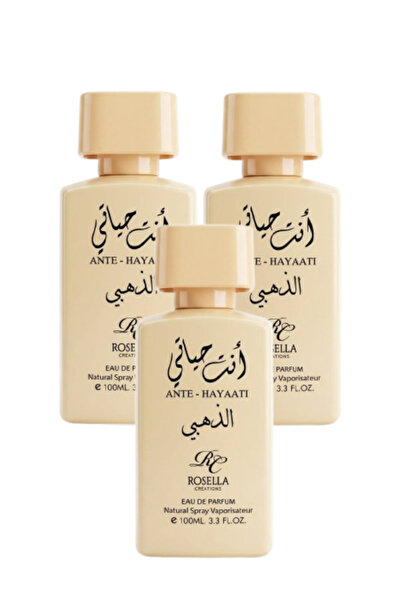 ROSELLA 3 قطع من عطر أنت هاياتي الذهبي 100 مل