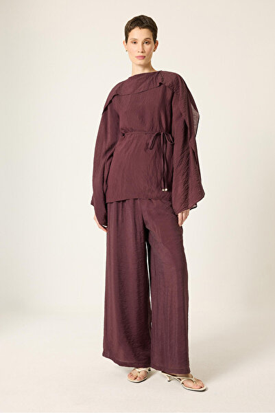 Touché Privé Cloaked Blouse and Pants Set