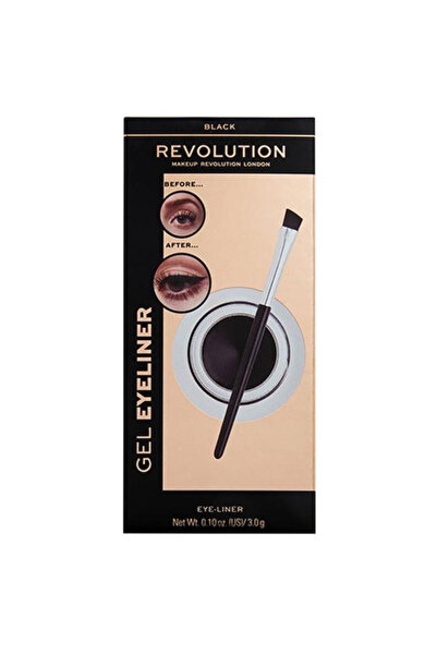 Makeup Revolution London Tus de Ochi Revolution Gel Eyeliner Pot With Brush, ...
