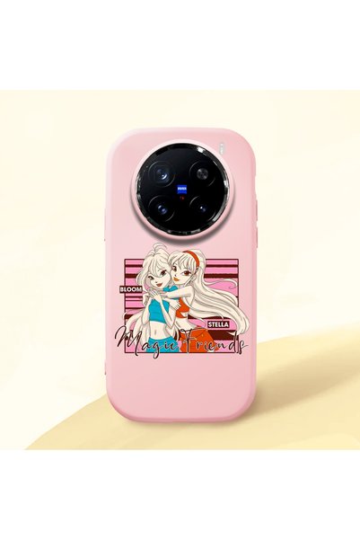 ucuc Vivo X200 Pro Compatible Shock-Absorbing Camera Protected Pink Silicone ...
