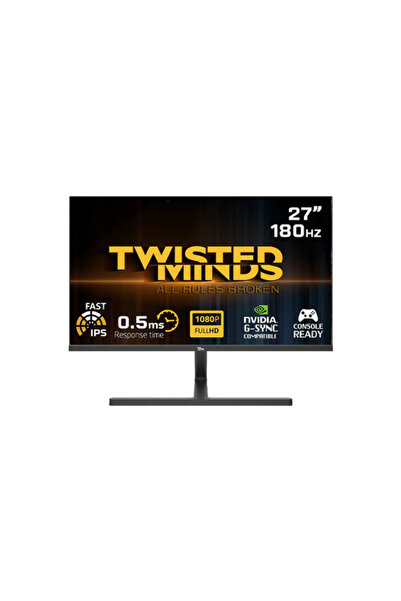 Twisted Minds شاشة ألعاب مسطحة Blaze Series مقاس 27 بوصة بدقة Full HD - معدل ...