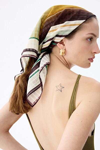 H&M Printed cotton scarf