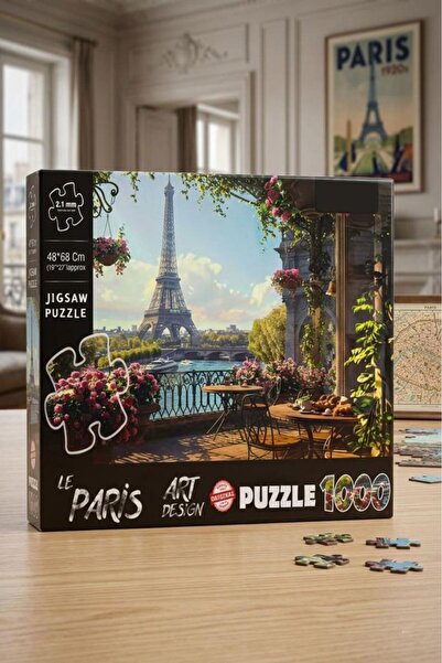 Tıfıl Toys 1000 Piece France Le Paris Landscape Design Puzzle 48X68Cm Educati...