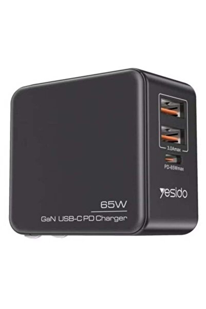Yesido Gan 3 In 1 Combo 65W Mini Quick Charger
