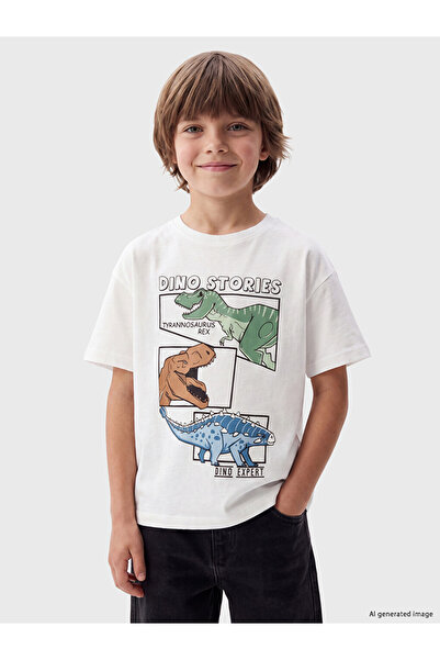 LC Waikiki Lcw Kids Black Boys' Gabardine Shirt and T-Shirt 2-Pack