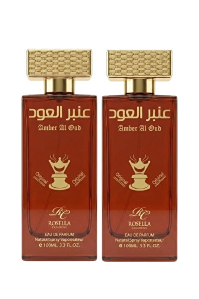 ROSELLA قطعتان من عطر العنبر والعود 100 مل