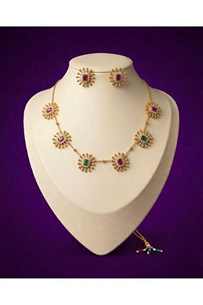 Generic Square American Diamond Choker Set