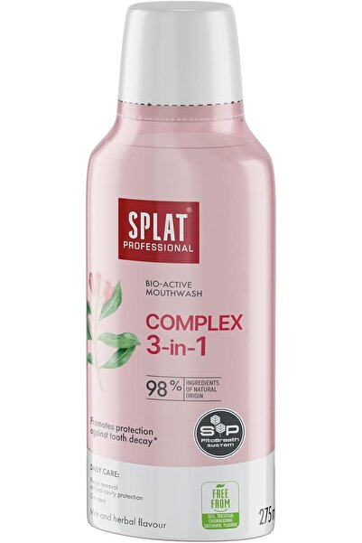 Splat Professional Complex 3-in-1 Bio-Active Mouthwash, Alcohol-Free Daily Or...