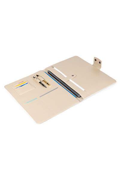 deridense Husă pentru tabletă, organizator din piele vegană, pentru Macbook A...