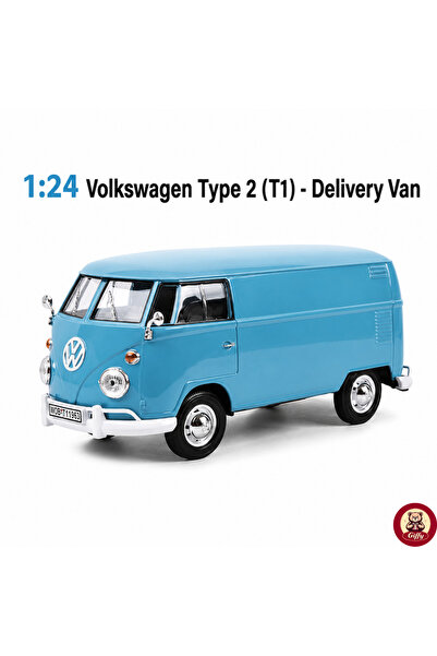 giffy 124 Volkswagen Type 2 (T1) - Delivery Van Model Die Cast Model Araba Ku...