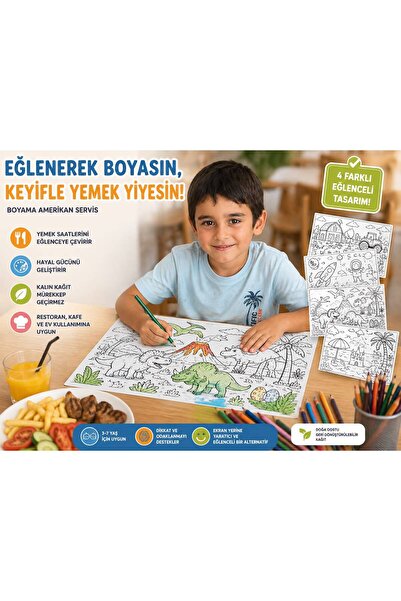 Enerji ambalaj Paintable American Service for Children - Gift Pack / 20 Piece...