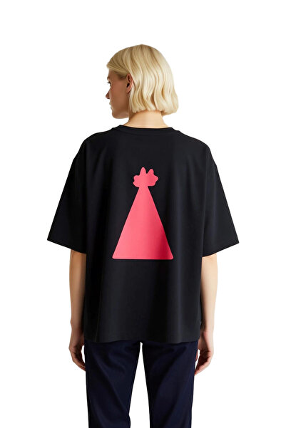 PayBuy Women's Oversize T-Shirt Party Hat Printed Short Sleeve Round Neck Rel...