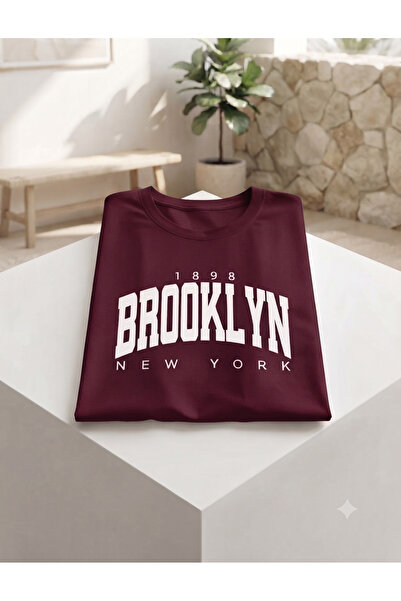 UNCİA OUTDOORS Women'S/Men's Unisex Brooklyn New York Printed Crew Neck Overs...